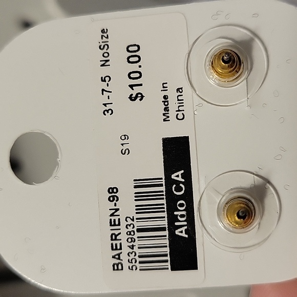 NWT Aldo Baerien Black Tassel Earrings - Picture 5 of 6